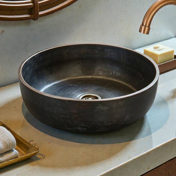 Koperen wastafelkom voor wholesale door AtlasPerles