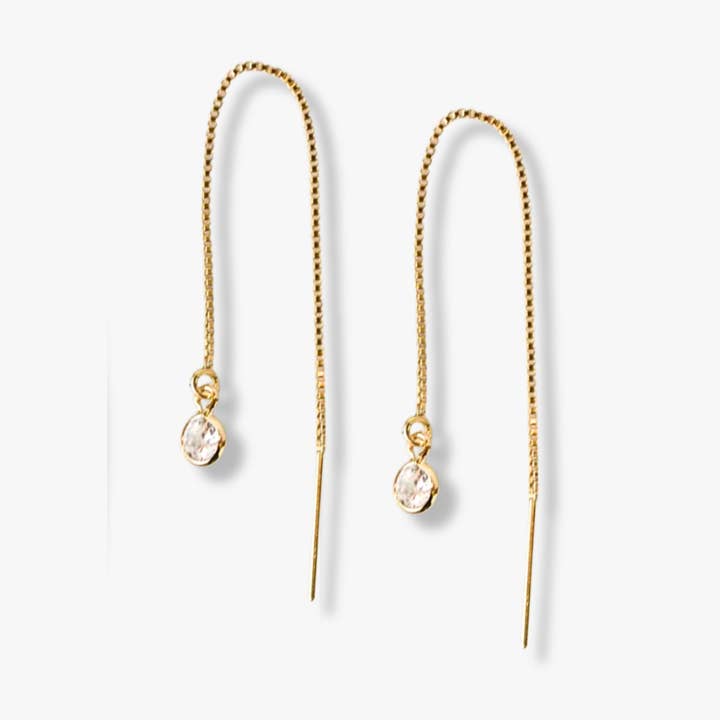Cz Threader Earrings for wholesale by XO Hanalei