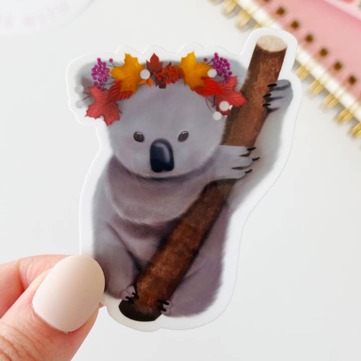 Autocollant vinyle Koala pour la vente par Tabs Art Shop
