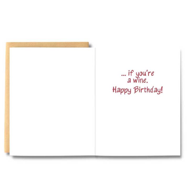 Salt & Paper - Wholesale Birthday Card - Age Matters, If You're A Wine Card1