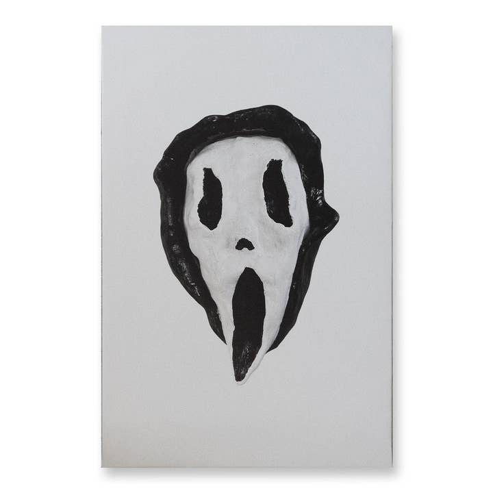 Scream Face 1 Large Print Made By Eddie Mellow for wholesale by Hungry Ghost Press