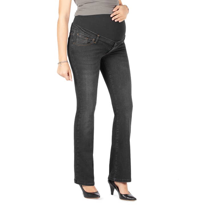 Reduce - Wholesale Jeans - Maternity - Black Boot Cut Maternity Jeans6