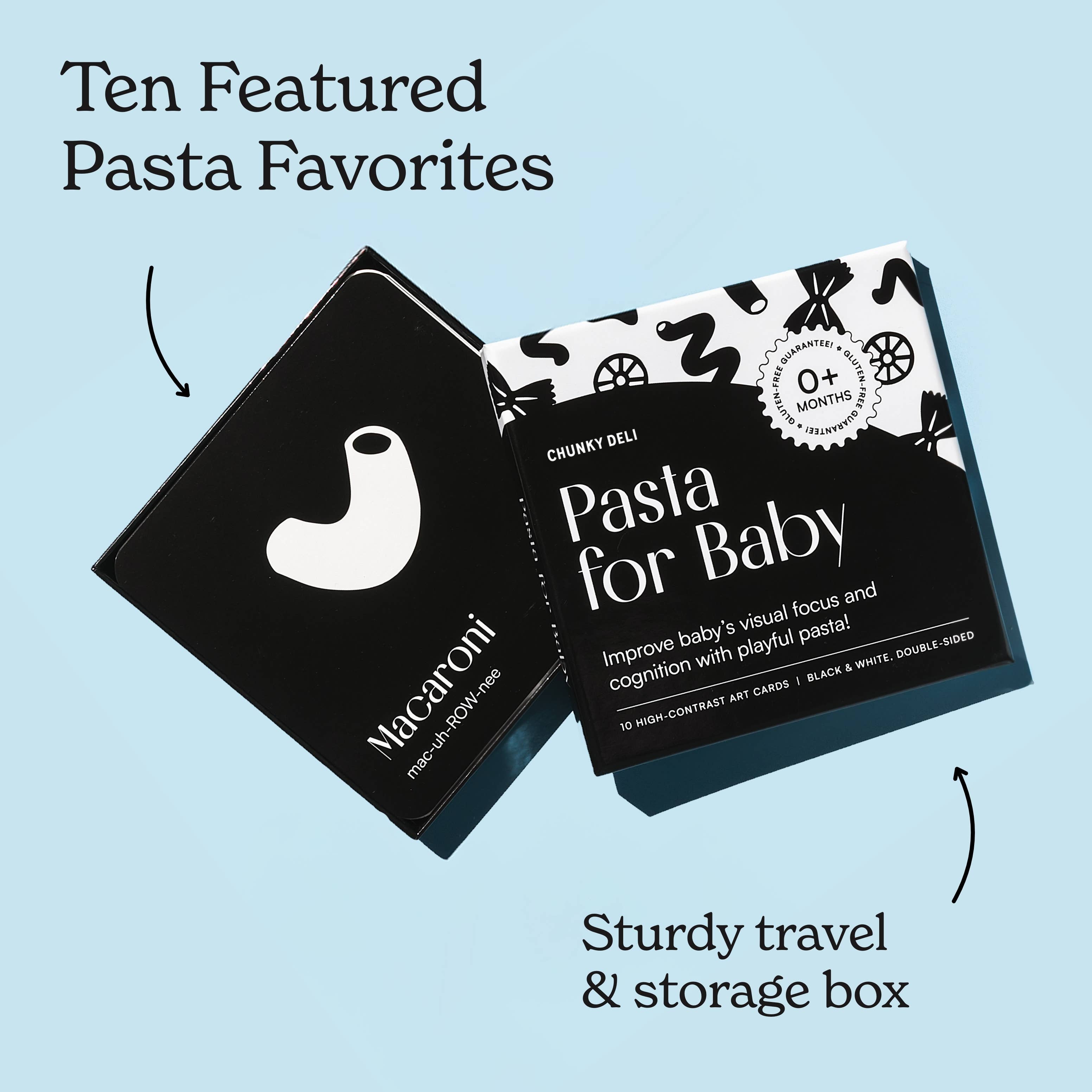 Chunky Deli - Wholesale Learning Cards - Kids & Baby - Pasta for Baby High-Contrast Art Cards4