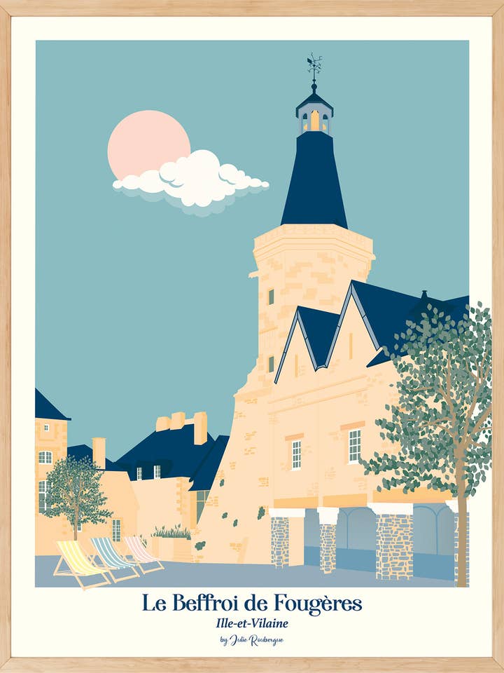 AFFICHE VAREN - De Belfort voor wholesale door Julie Roubergue