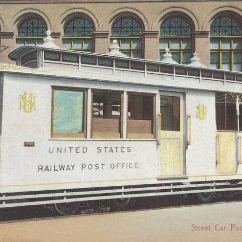 Impression d'art LT-164 Bureau de poste du tramway pour la vente par Found Image Press