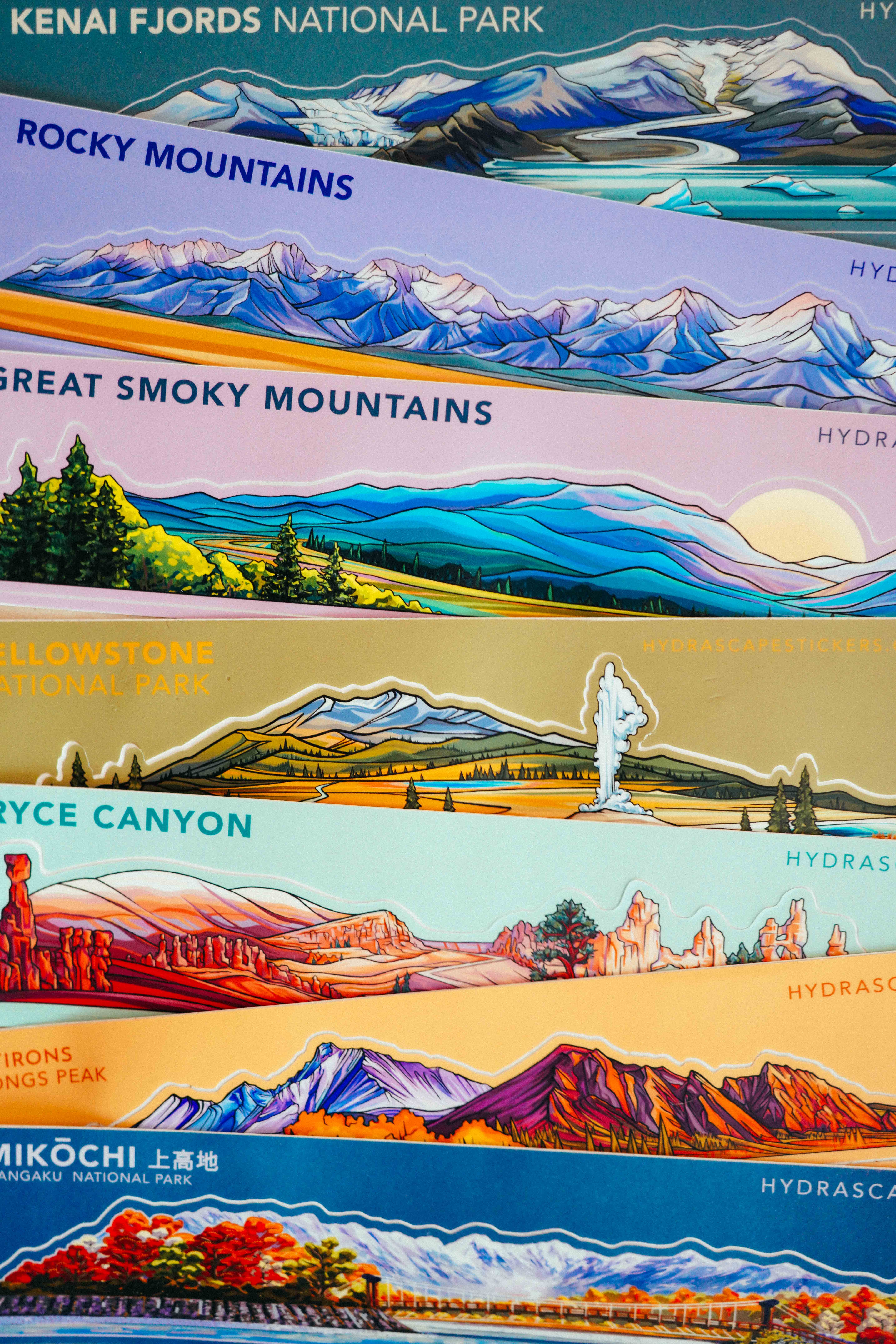 Hydrascape Stickers - Wholesale Sticker - Mount Rainier National Park Miniscape Sticker 6