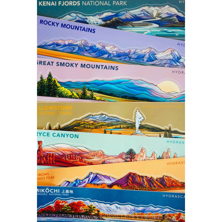 Hydrascape Stickers - Wholesale Sticker - Mount Rainier National Park Miniscape Sticker 6