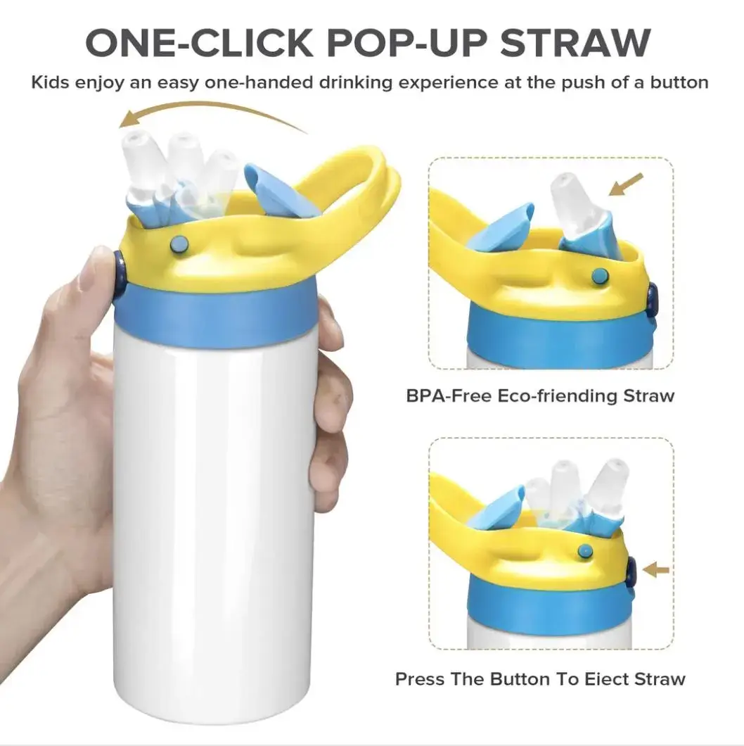 AvaryMaeInspirations - Wholesale Water Bottle - Rodeo Baby Boys Western Flip Top Kids 12oz Water Tumbler   1