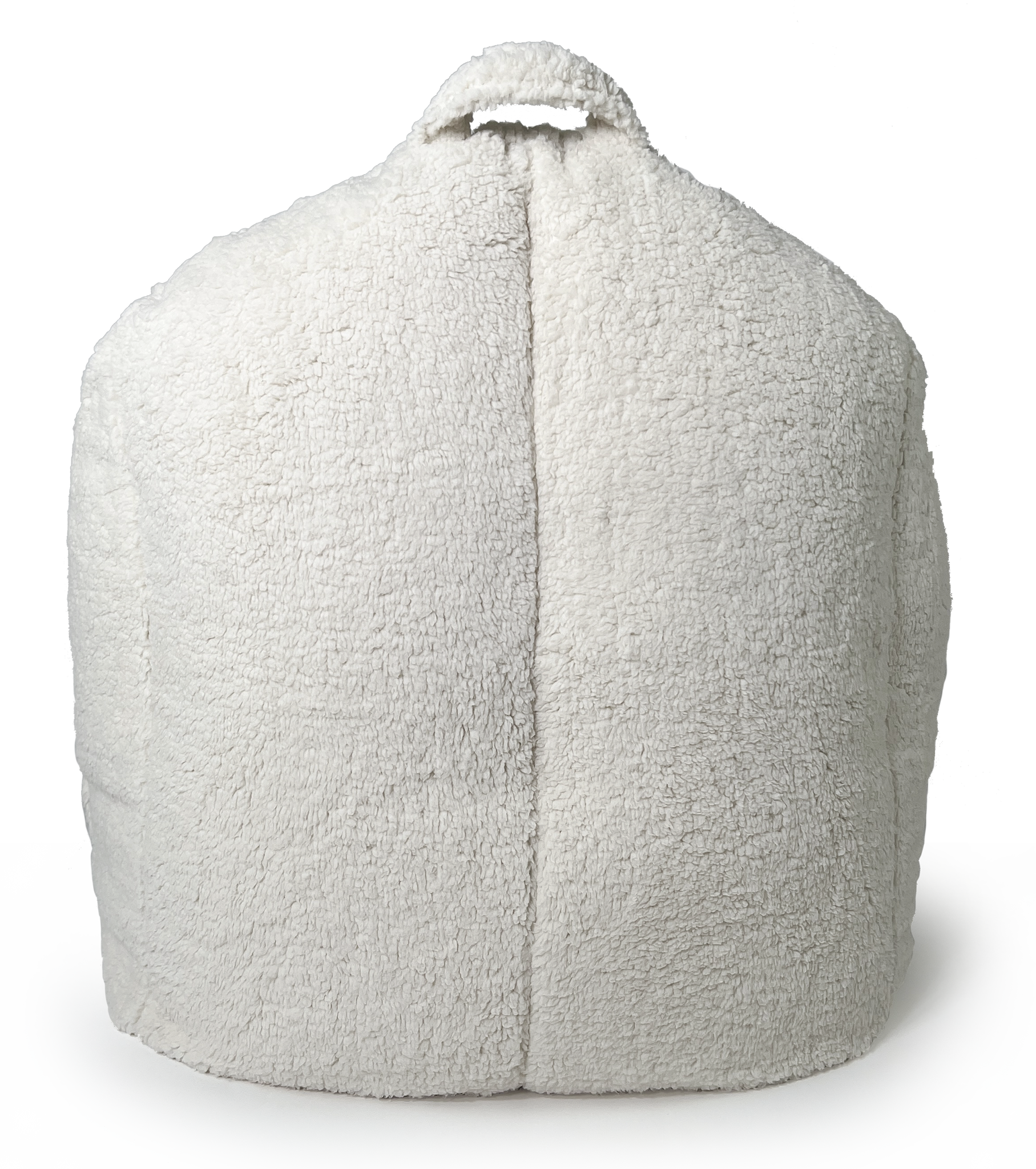 Mimish - Wholesale Chair - Campus Round Beanbag in Cozy Sherpa - Coconut2