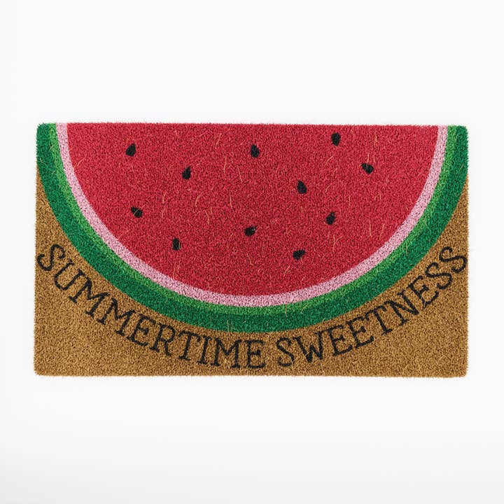 "Summertime Sweetness" Watermelon Coconut Coir Doormat for wholesale by Avera Products