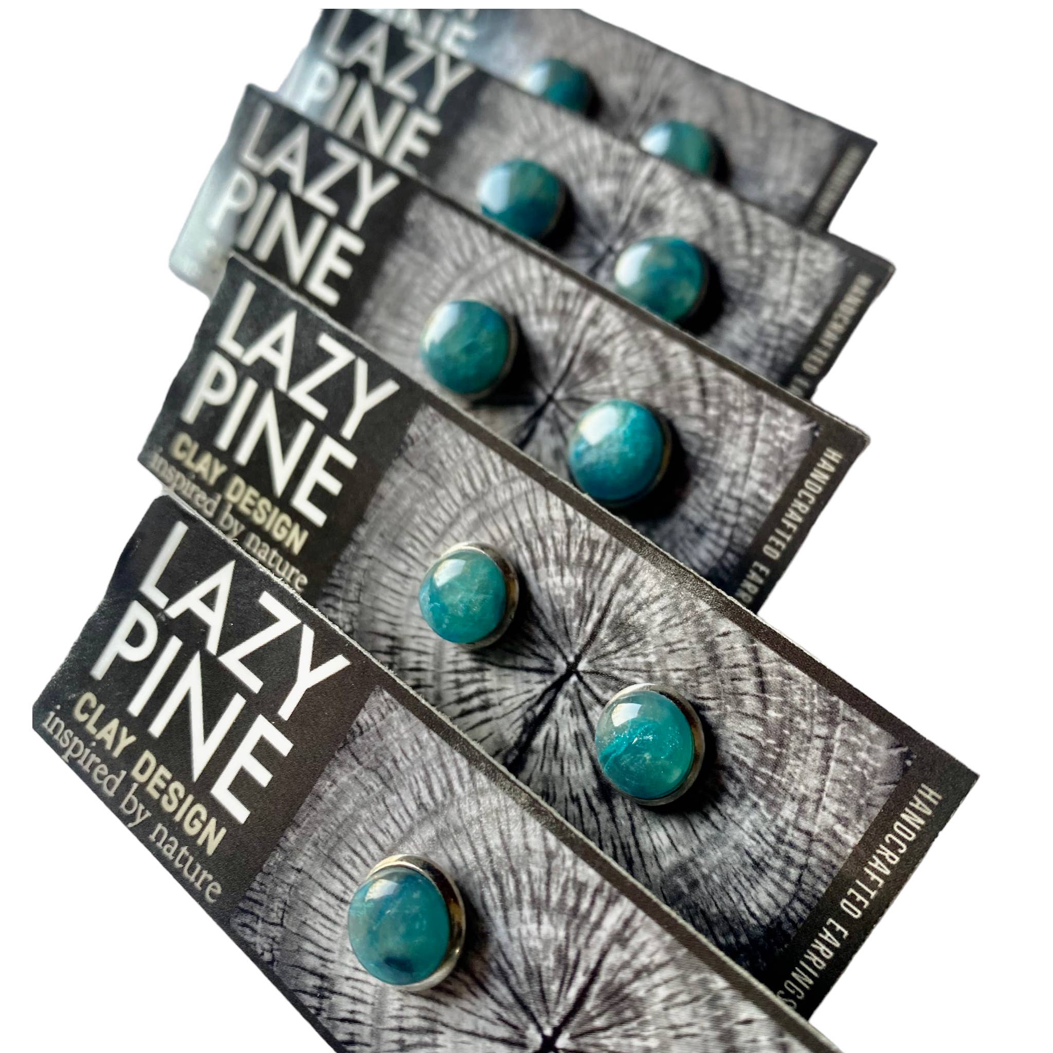 Lazy Pine Clay Design - Wholesale Jewelry Set - Lush Lagoon Framed Stud Sets7