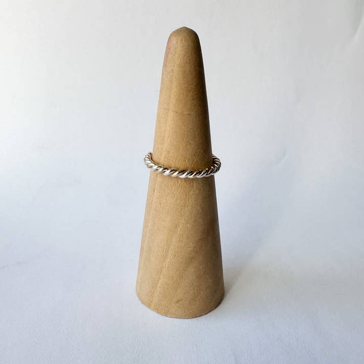 Bold Marcy Mixed Metal Twisted Stacking Ring for wholesale by Halie & Co