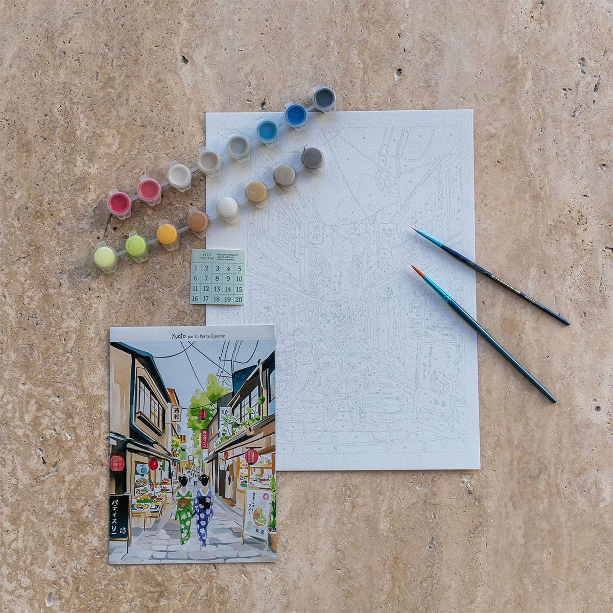 La Petite Épicerie - Wholesale DIY Craft Kit - Paint by Numbers Kit - Kyoto4