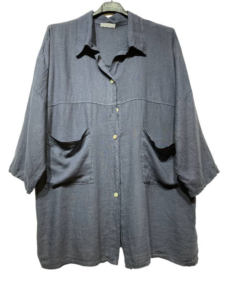 LINEN & COTTON HOUSE – wholesale Tröja med knappar – Dam – VISKOS LINNESKJORTA 45912 VÅRSOMMARKLÄDER4