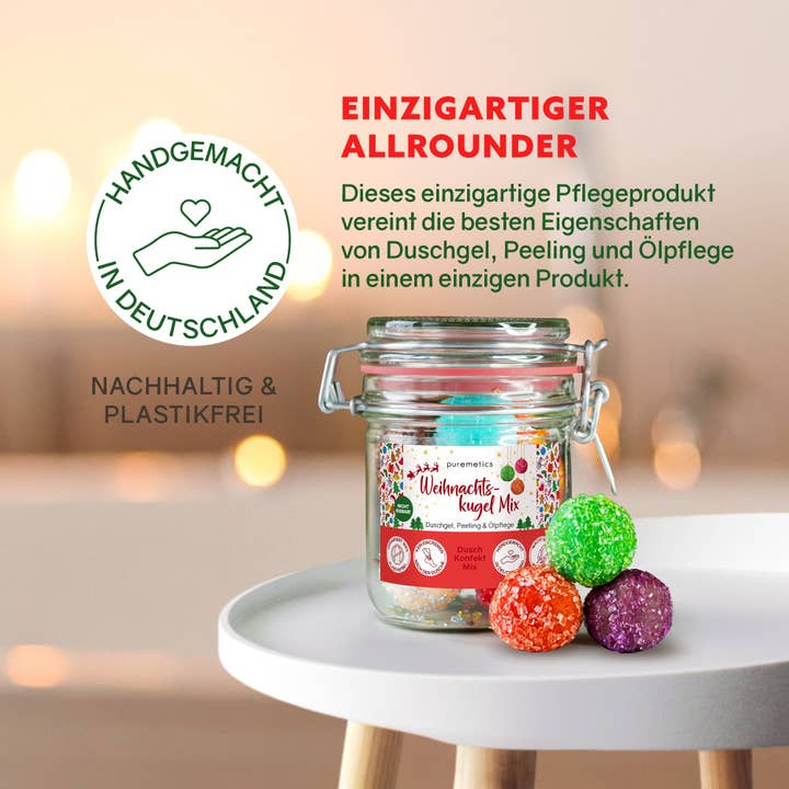 puremetics GmbH - Wholesale Body Wash/Shower Gel - 3in1 Shower Confection 'Christmas Bauble Mix'4