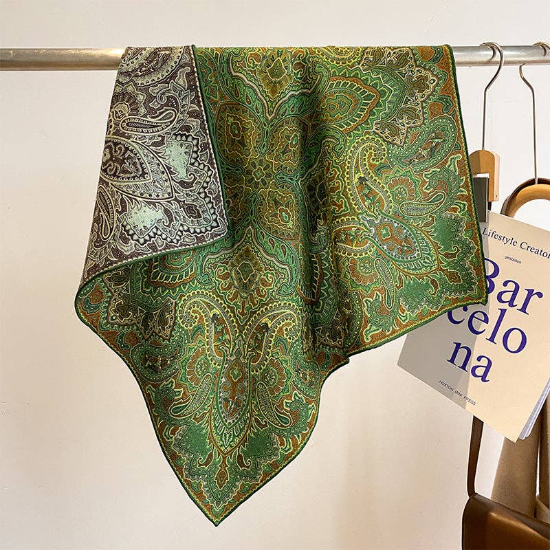 Marayn - Wholesale Scarf - Women's - Luxury Silk  Wool Scarf Chic Style 20255