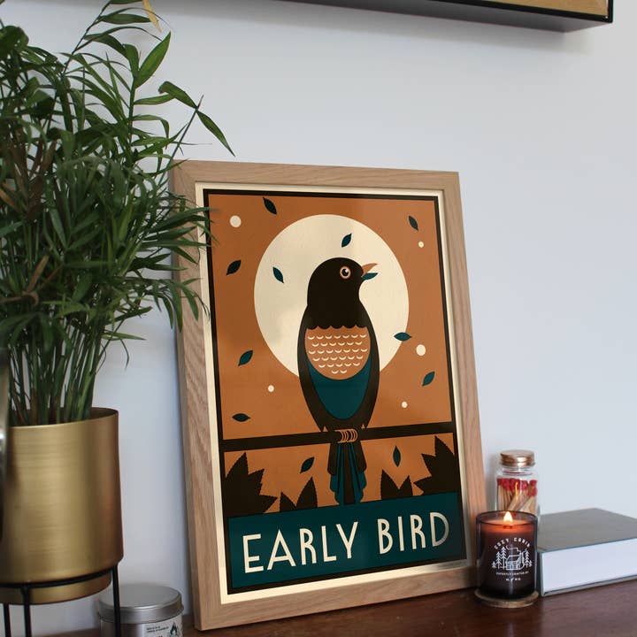 Telegramme Paper Co. - Wholesale Art Print - Early Bird - Giclée Print2