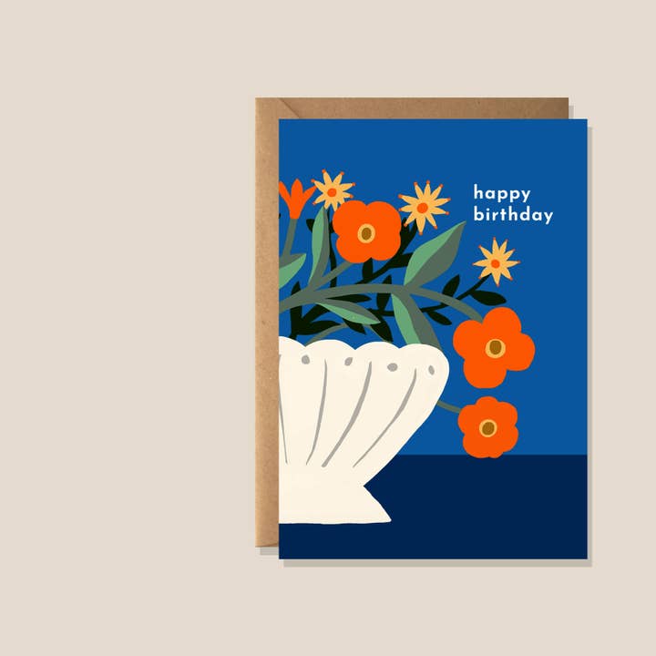 An Arrangement Birthday Card for wholesale by Kiran Ravilious