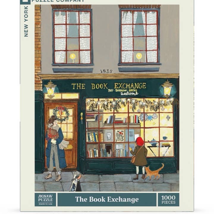 New York Puzzle Company - Wholesale Puzzle - Adult - The Book Exchange - 1000 Piece Jigsaw Puzzle