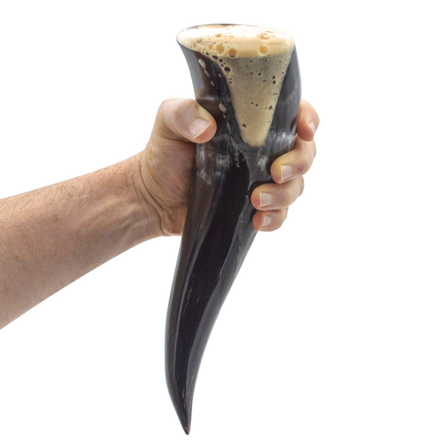Norse Tradesman - Wholesale Drinking Glass/Cup - Curved Viking Drinking Horn (Plain)0