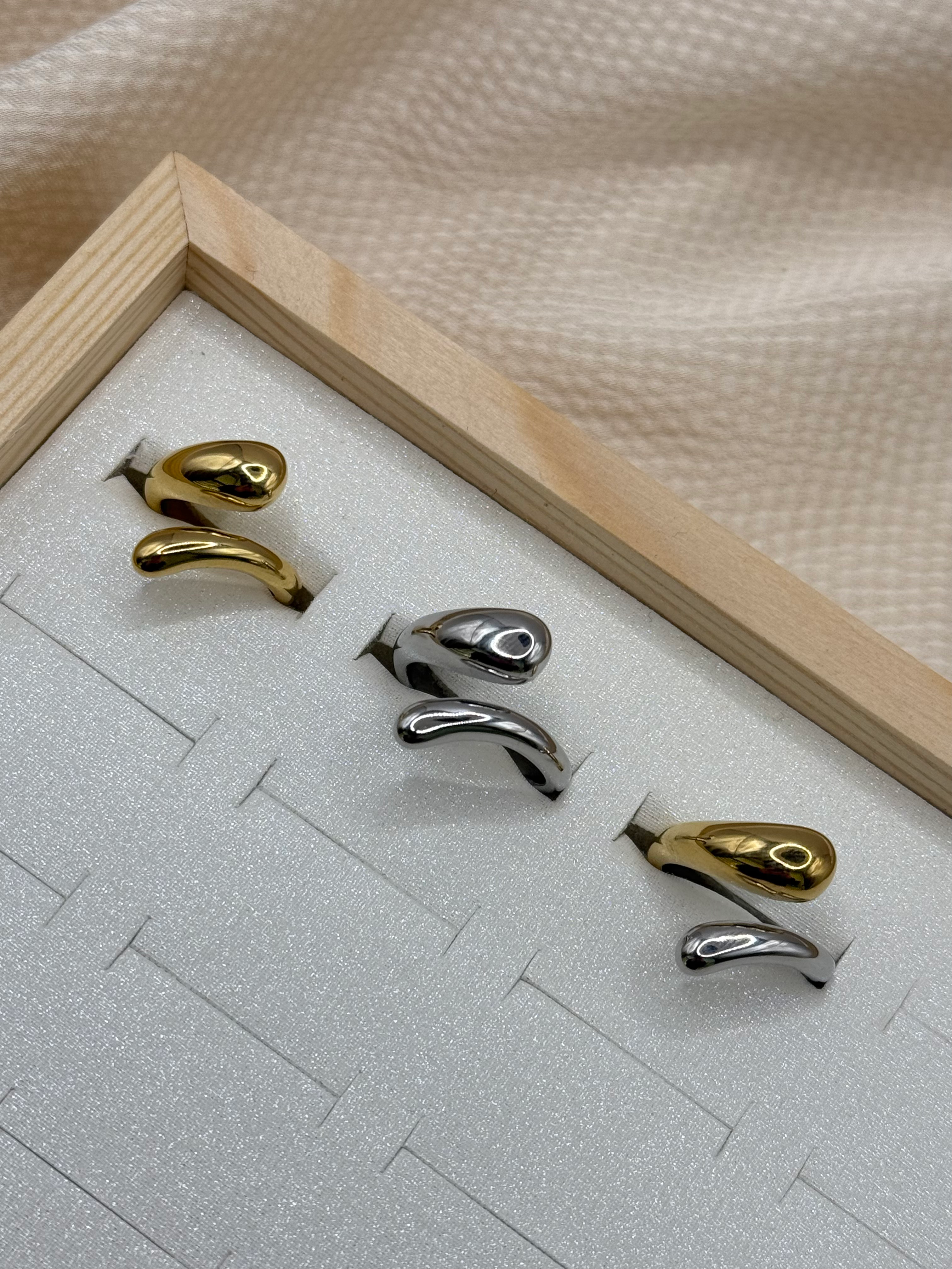 YOLA - Wholesale Band/Stacked Ring - Elegant Edelstahl Ring#10