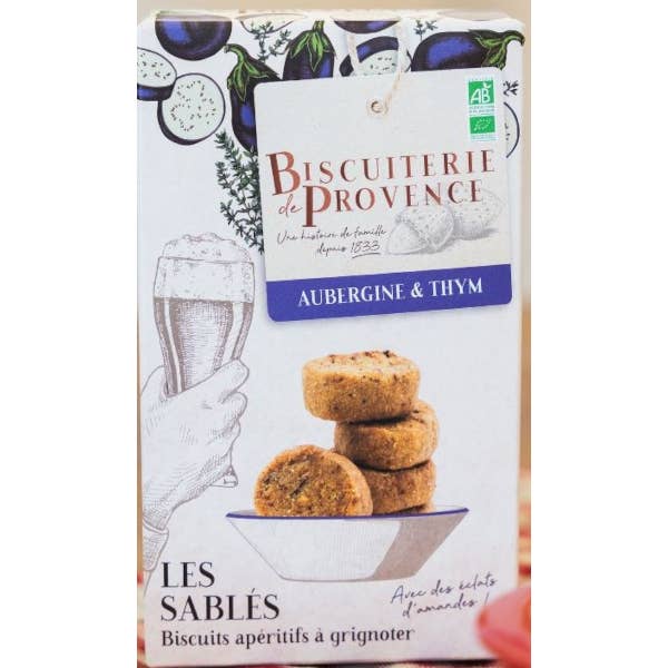 French Feast - Wholesale Cookie - Bisc de Provence · Eggplant & thyme savory biscuits