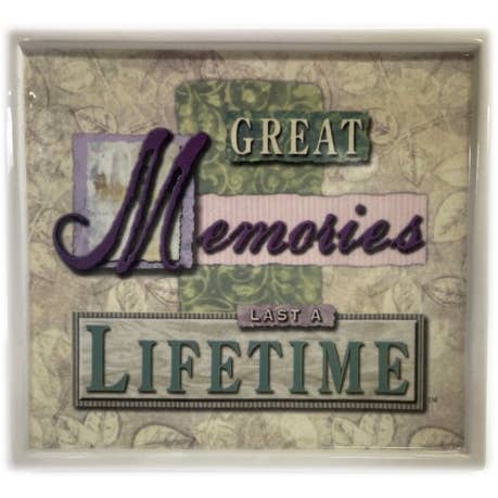 Great Memories Ceramic Plaque for Retirement 7 x 7 x1 for wholesale by Merchandise Unlimited