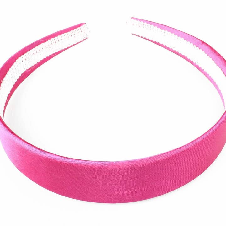 Topkids Accessories - Wholesale Fashion headband – women's - Satin Alice Headband Head Band Hairband Hair Band Women for Adult Girls Kids School 60s 70s 80s Plain Aliceband 2.5cm 1" Thick Wide Hard4