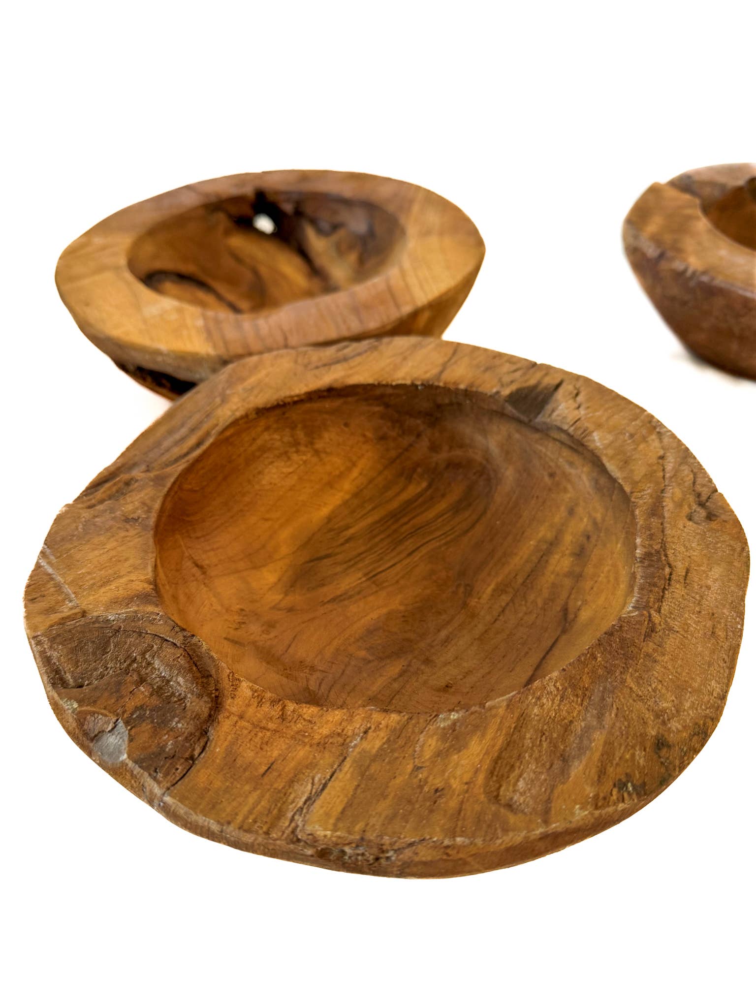 Forever Green Art - Wholesale Decorative Plate/Dish/Bowl - 8" Hand-Carved Teak Wood Bowl2