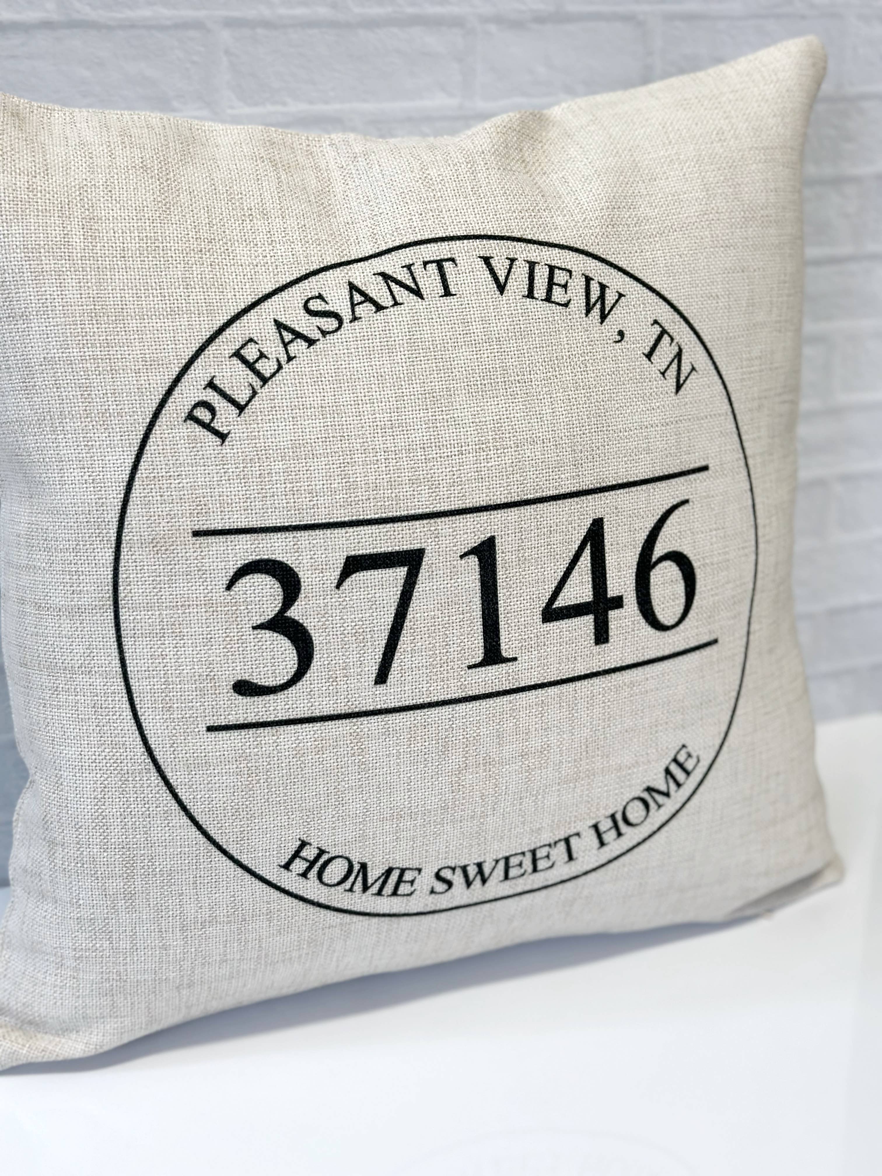 LuckTen - Wholesale Throw/Decorative Pillow - There's No Place Like Home Throw Pillow - Any City and State5