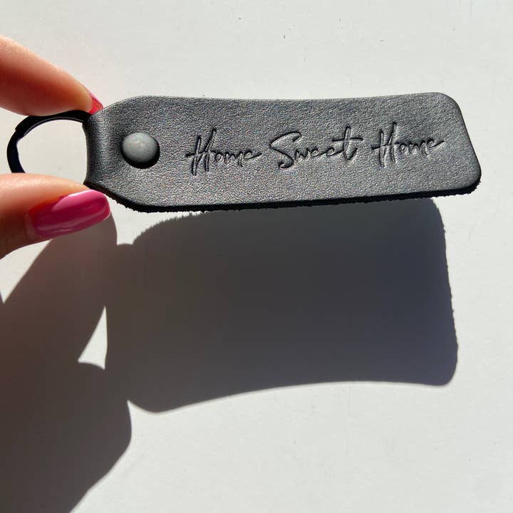 Twin Sparrow - Wholesale Keychain - Unisex - "Home Sweet Home" Script Keychain