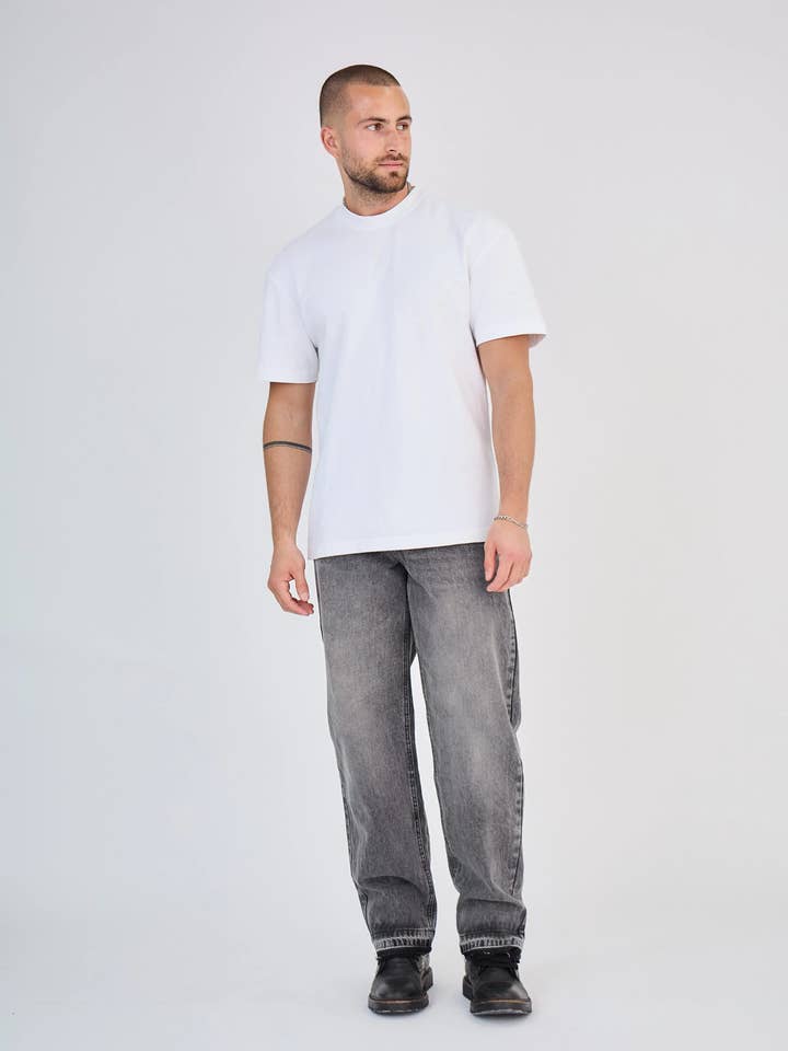 Jean Grå Klassisk Tvättad för wholesale av TOP MONDAY