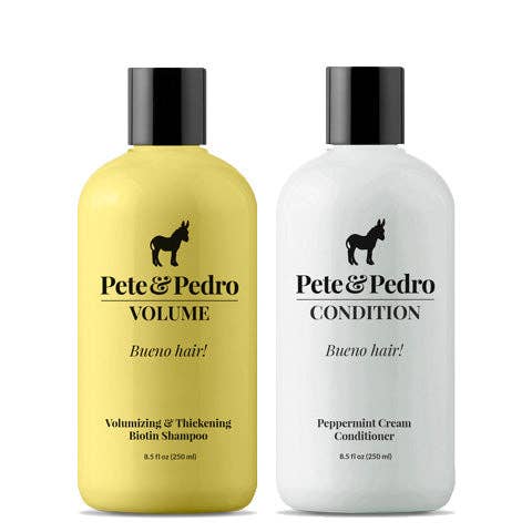 Pete & Pedro - Vente Shampoing – homme - Shampooing volumisant et épaississant à la biotine VOLUME8