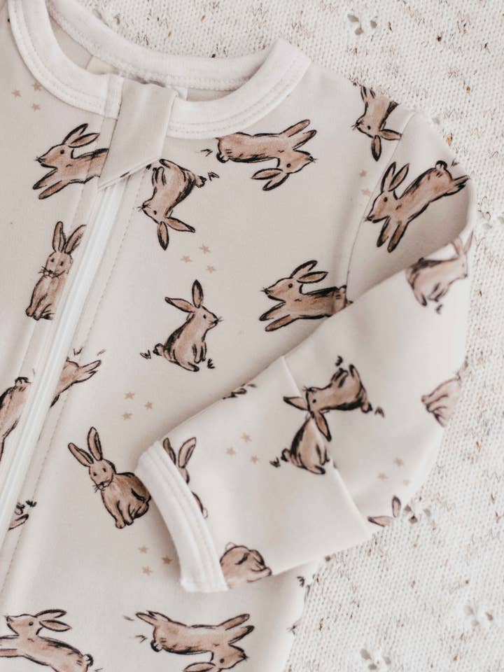 Bencer & Hazelnut - Wholesale Jumpsuit - Baby - Zipsuit - Bunnies