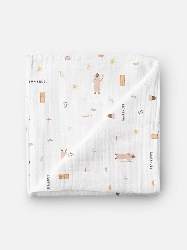 Jesus Muslin Swaddle Babyfilt för wholesale av Be A Heart