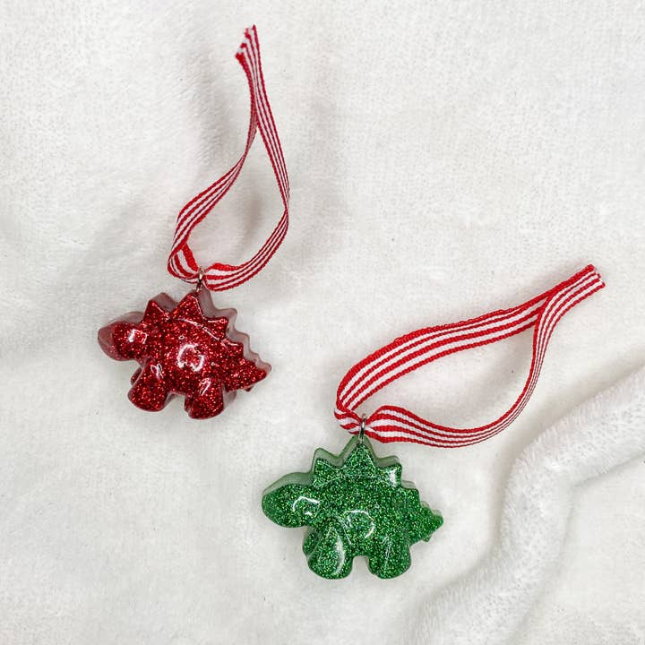 Christmas Dinosaur Baubles for wholesale by Trixie Crafts GB