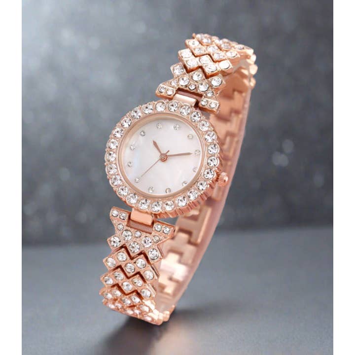 WoodWristCo – Großhandel Armbanduhr – Damen – Damenmode Trendige Strass-Damenuhren