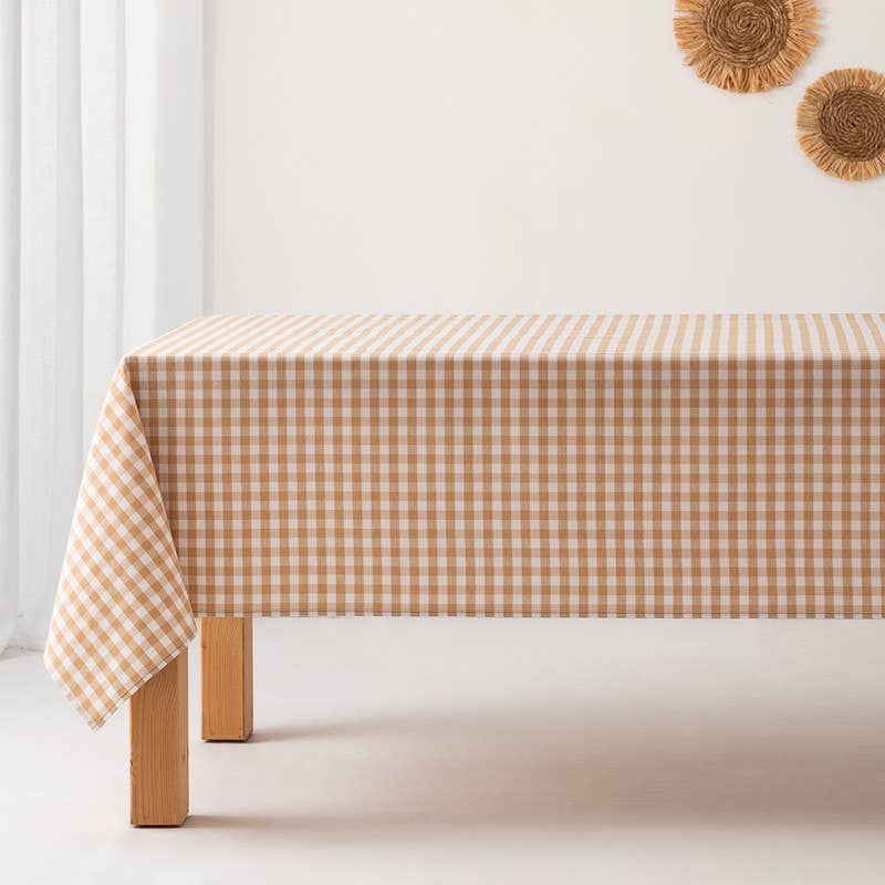 GAMUSI – wholesale Duk – Fläckbeständigt vaxdukstyg med vichy-rutigt bomullsmönster18