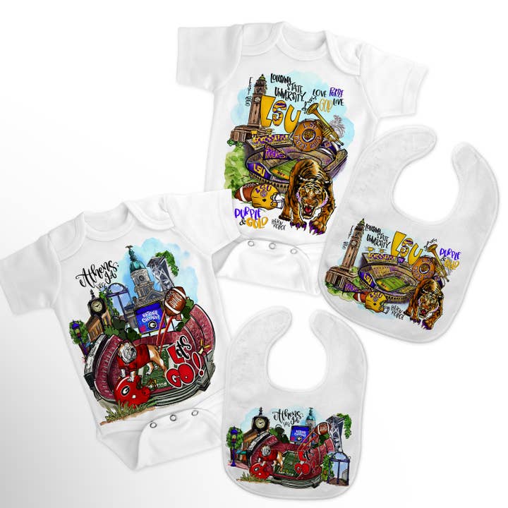 Boutique Monogram - Wholesale Clothing Set - Baby - Alabama, Ohio, Mississippi, Tennessee, Georgia, Baby Kids3