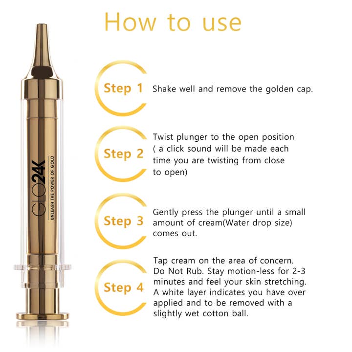 GLO24K – wholesale Anti-aging moisturiser – Express Non-Surgical Anti-Aging Facelift Cream with 24k Gold