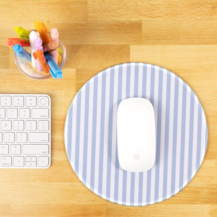 Blue Stripes Mousepad for wholesale by Elyse Breanne Design