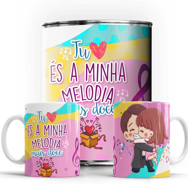 Valentine's Day tin mug for wholesale by Bee my Gift