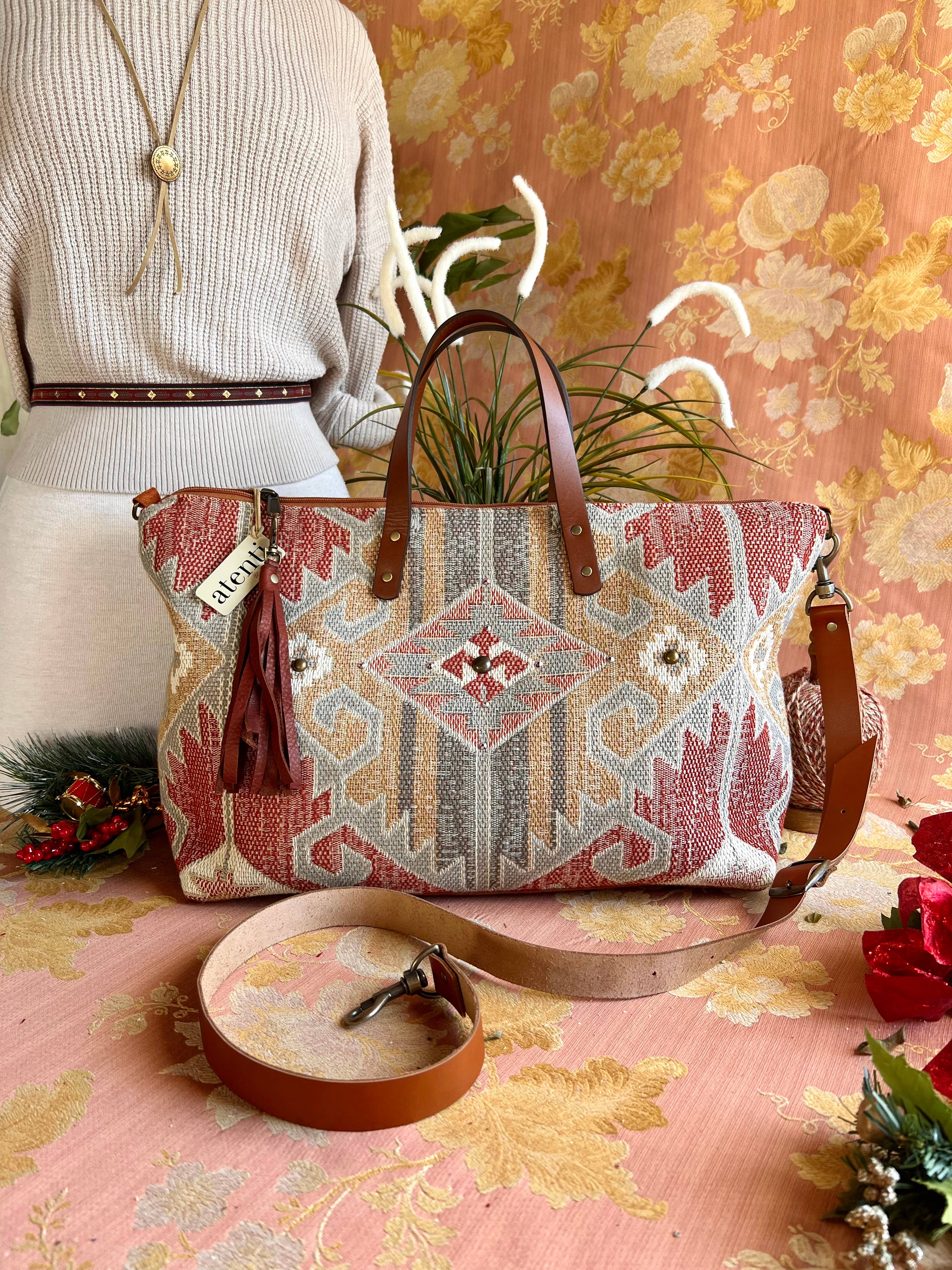 Atenti – wholesale Bärkasse - Dam – USA handgjord Carryall tygväska, Blaze Buddy Bag6