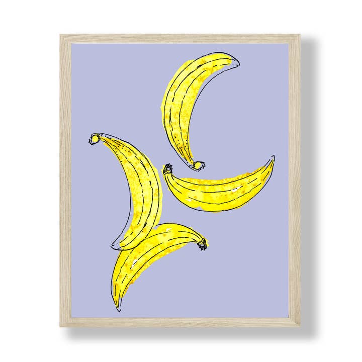 Bananas Kitchen Art Print for wholesale by Aaryn West