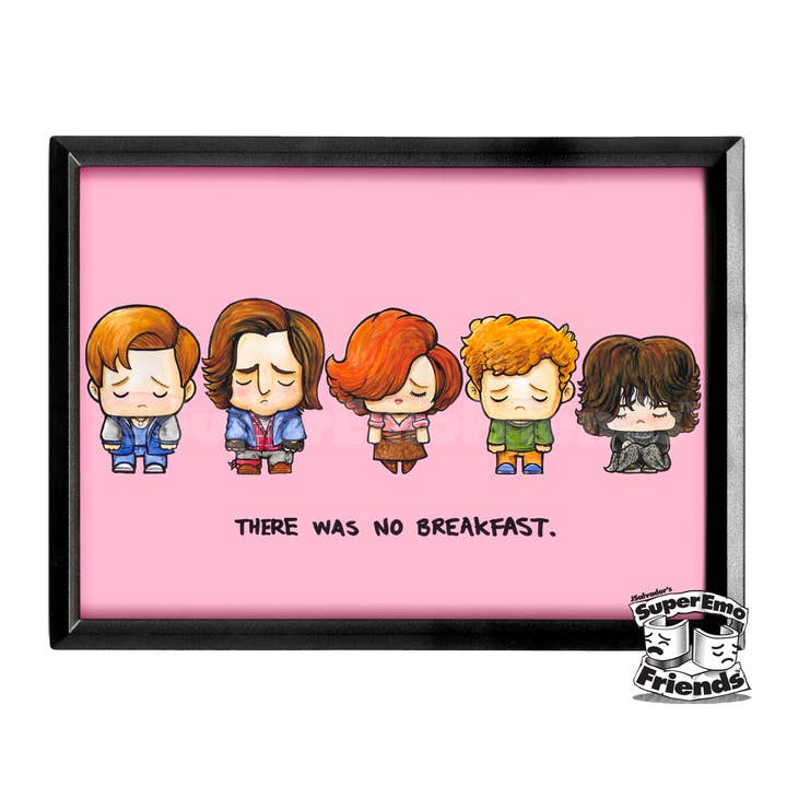 Stampa incorniciata SuperEmo Breaky 5x7 per la vendita all'ingrosso da parte di SuperEmoFriends