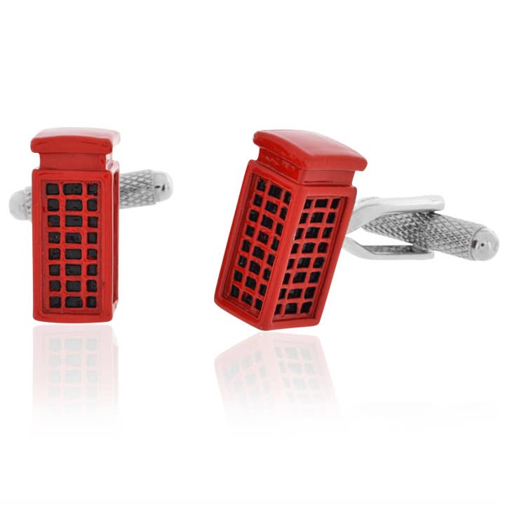 Phone Booth Cufflinks for wholesale by Cufflinks Depot
