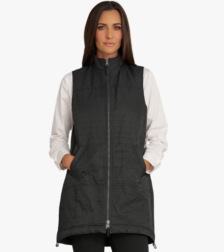 Stella Carakasi - Wholesale Outerwear Vest - Women's - Women's Zip-Front On The Go Vest14
