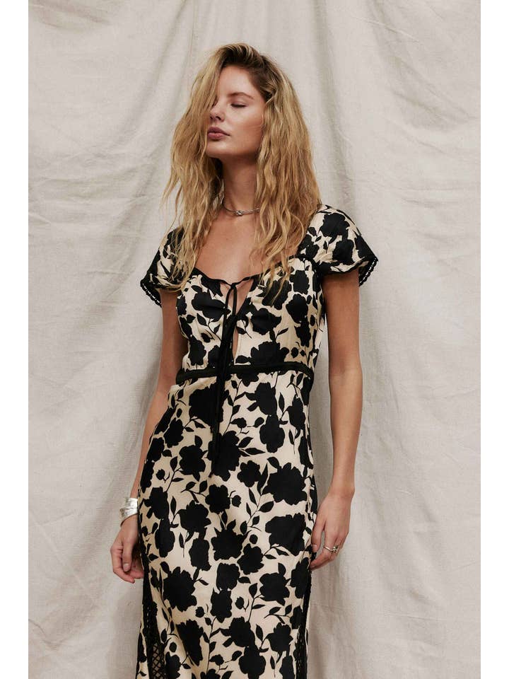 Cameo Winter White Castilla Midi Dress for wholesale on Faire