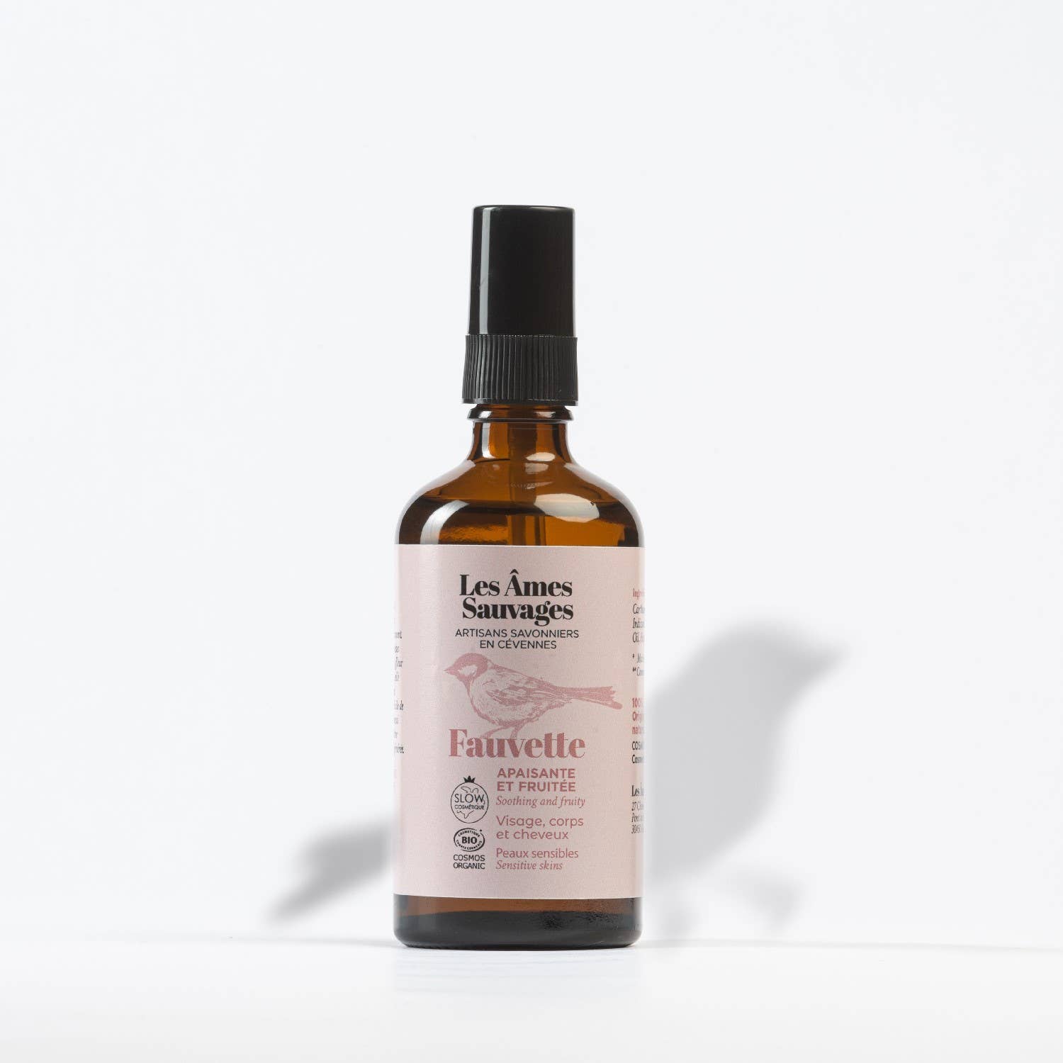 LES ÂMES SAUVAGES - Wholesale Bath/Body Oil - Fauvette organic multi-purpose oil - Soothing & fruity -100ml