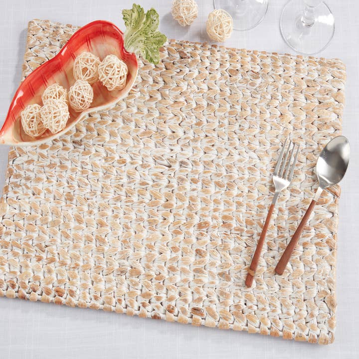 Fennco Styles - Wholesale Placemat - Woven Water Hyacinth 14"x19" Placemat1